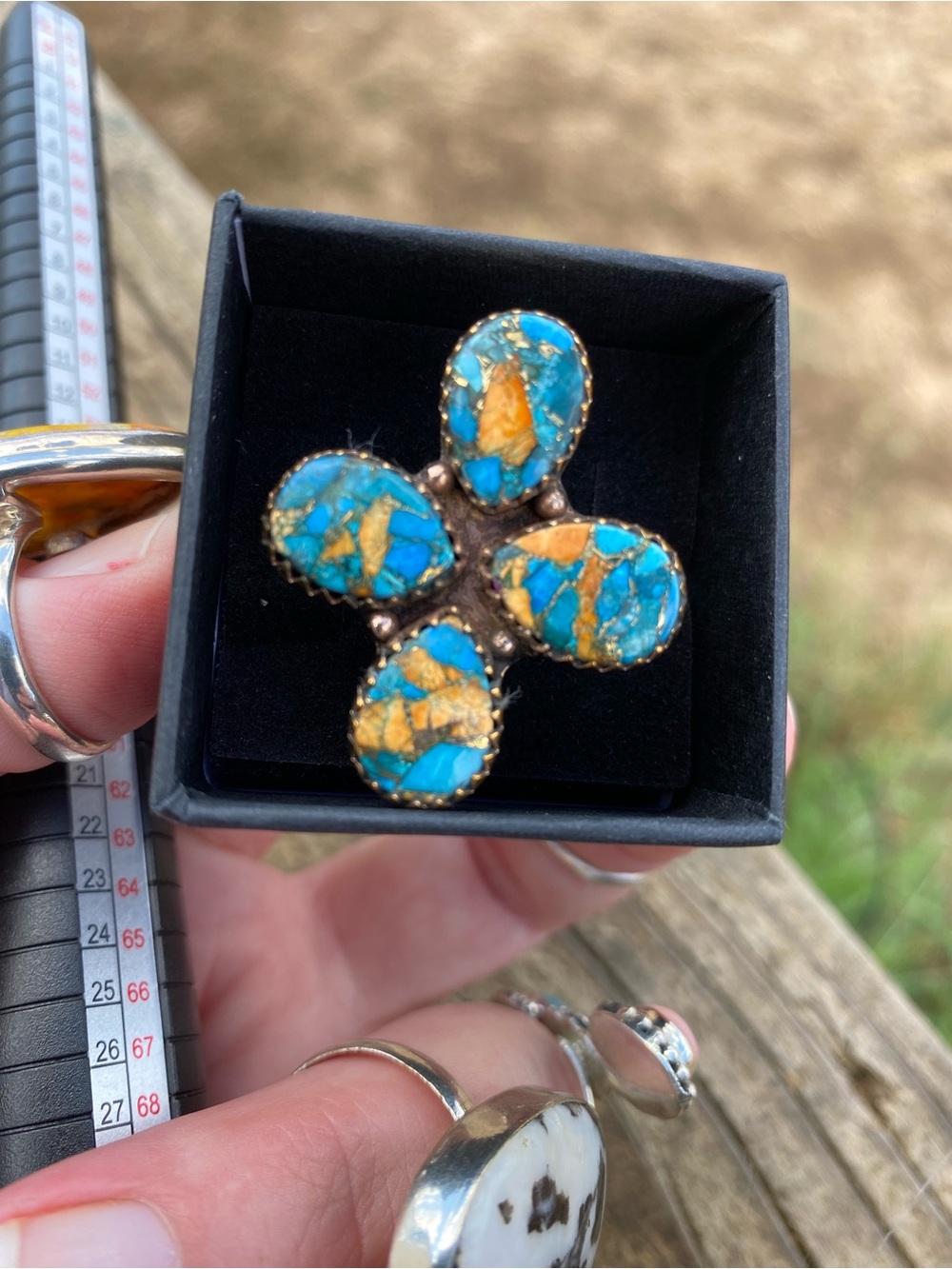 Mojave Turquoise Ring in Copper